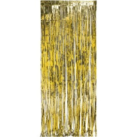 Unbranded Metallic Gold Foil Fringe Door Curtain Hanging Decoration