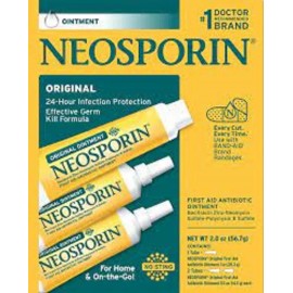 Pomada cicatrizante para corpo Johnson & Johnson Altamente Concentrada Neosporin en tubo de 56mL/56g neutra - kit x 3 unidades
