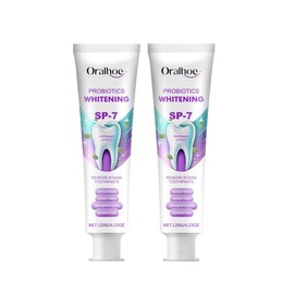 Probiotic & Hydroxyapatite Enamel Strengthening Toothpaste，Dual-Action Whitening Formula，Oral Odor Neutralization，Tartar & Stain Removal，Teeth Care + Enamel Repair Technology，Alcohol-Free Cleaning - Specification: 1PCS