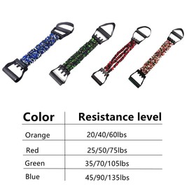 Natural Latex 3-Hole Resistance Stretcher, Fitness Resistance Bands Pedal Ankle Puller, Stretch Pedal Puller Exercise Equipment for Exerciser, AB Training Auxiliary Device, Fitness Training (Blue)