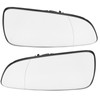 2PCS Outside Rear View Mirror Glass Left Right Self Adhesive