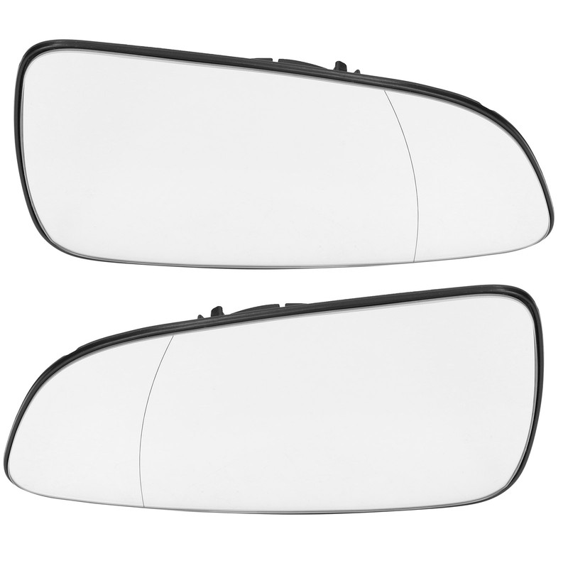 2PCS Outside Rear View Mirror Glass Left Right Self Adhesive