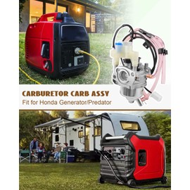 16100-ZL0-D66 Carburetor Carb Assy Fit for Predator 3500 Watts Inverter Generator 63584, Fit for Honda Generator Parts EU3000IS, Carburetor Kit Replace 16100-Z0V-D12 16100-ZL0-D65