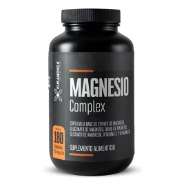 Magnesio Complex | 180 Cáps | Con Magnesio, Vitamina C Y D3 Sin Sabor