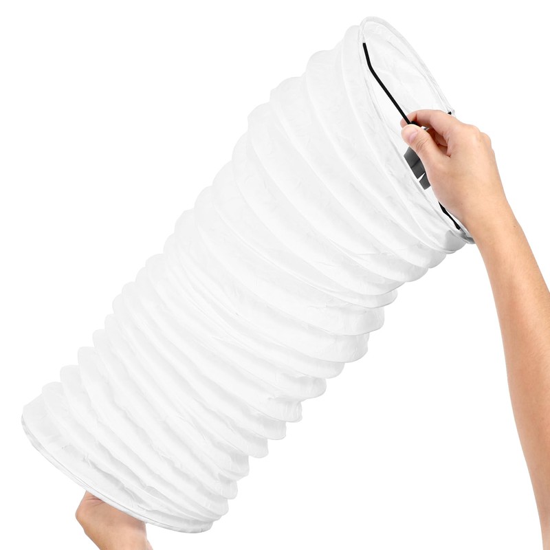ULTECHNOVO Decorative Floor Lamp Shade Paper Lamp Shade Large White