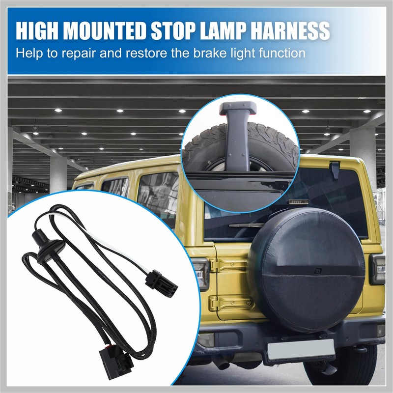 RATCHROLL Third Brake Light Wire Harness for Jeep Wrangler JK
