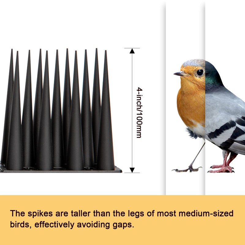 OFFO Bird Spikes Pigeon Outdoor Spikes for Cat Keep Birds
