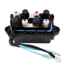 waltyotur Compatible Relay Replaces Assy Boat Power Trim and Tilt Relay Assy 6H1-81950-00-00 6H1-81950-01-00 Replacement for Yamaha 30-90hp Outboard Engine (3 Pin Wire Configuration)