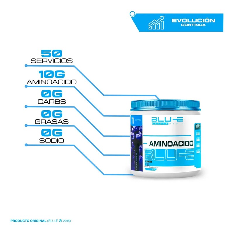 Aminoácidos Bcaas Glutamina D-mon Blue 1kg Varios Sabores