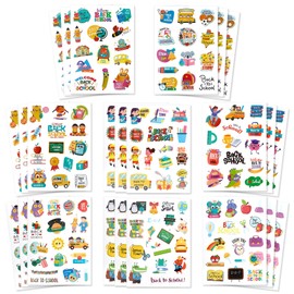 Back to School Stickers Decorations - 369 PCS First Day of School Sticker, Self-Adhesive Welcome Back to Schools Sticker Label Decal for Kid Teacher Rewards for Back to Schools Classroom Student Gifts