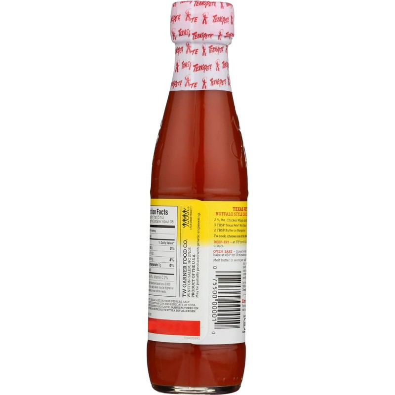 Texas Pete Original Hot Sauce 6 ounce (Pack of 4)