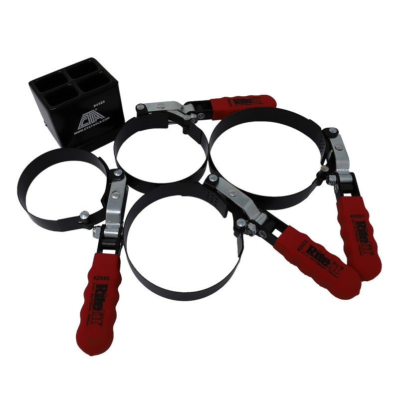CTA Tools – 4325 Oil Filter Wrench Set with Stand