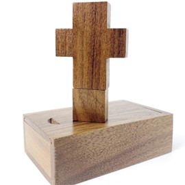 Wooden USB Stick 32 GB USB 2.0 Wooden Cross Shaped Flash Memory Stick with Walnut Box for Storing Photos TATMOHIK Data Storage Wood Memory Stick for Birthday, Wedding or Other Celebrations