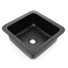 Monarch Abode 12-inch Hand Hammered Matte Black Aluminum Glasgow Dual