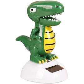 2Pcs Green Solar Powered Dancing Dinosaur,Decoration Gift, Swinging Dancer Toy, No Battery Required, Desk and Dashboard Decor Home Decor Birthday Gifts Solar Power Kits, Solar Dancing Figurines