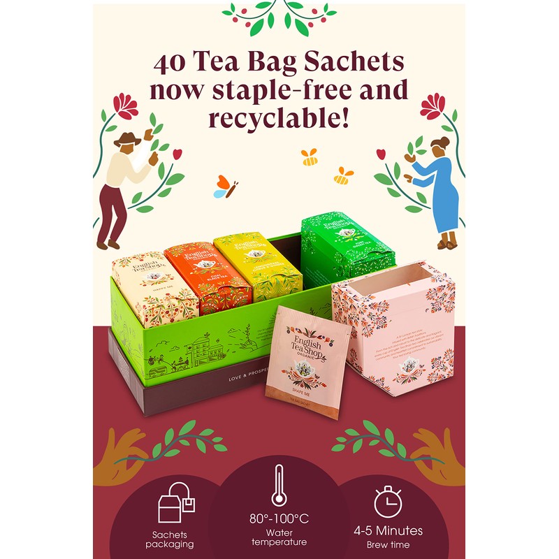 English Tea Shop Organic Wellbeing Favourites - 40 Tea Bag