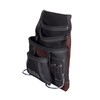 VEEKAY 10-Pocket Resin Finish Leather Tool Pouch with Carpenter's Nail