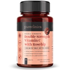 Vitamin C with Rosehip - 2000mg (1000mg VIT C & 1000mg Rosehip Extract) x 180 Tablets - 6 Months Supply