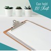 6 Clipboards Standard A4 Letter Size, 9x12.5 inch Wooden Clipboard