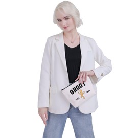 VAMSII Groot Gift Guardians Movie Makeup Bag Groot Est.1973 Zipper Bag Groot Lover Gift (Groot bag)