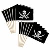 Jack Rackham Pirate 12x18in Stick Flag - 1 dozen pack