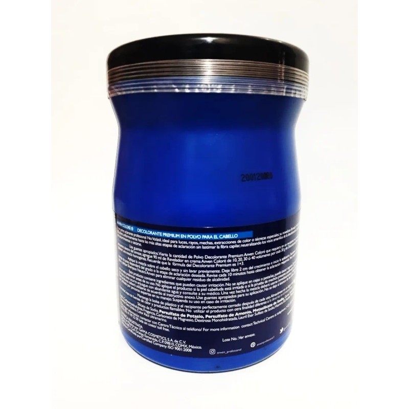 Kit Polvo Decolorante Anven Premium+peroxido 20vol+anvenplex