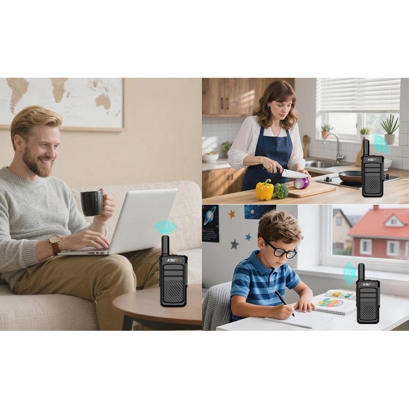 KSUN Intercoms Wireless System for Home, 2-Way Radio Room to