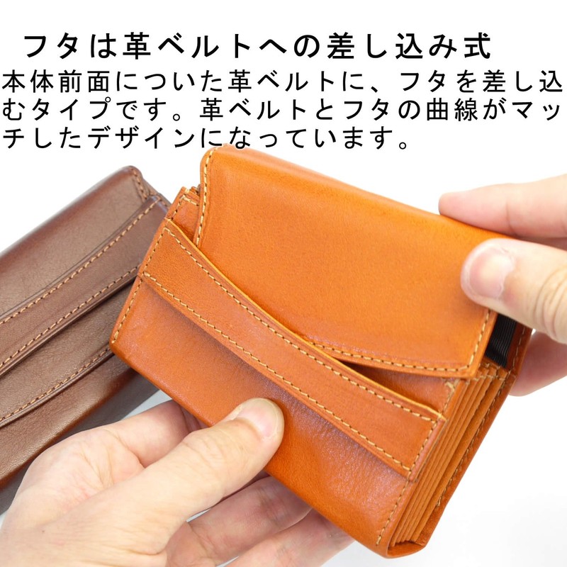 Leather FACTORY Leather Craftsman Governor Card Case, Large Capacity, Men's,