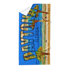 CafePress Daytona Florida Large Beach Towel, Soft Towel with Unique Design