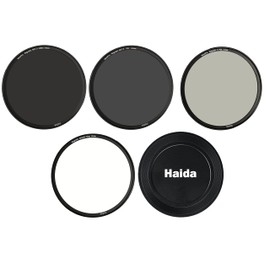 Haida HD4760-58 58mm Magnetic Filter Set MC Optical Glass Incl Adapter, ND64, ND1000, CPL, Magnetic Lens Cap, Tortoise Case