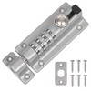Weielt Digit Combination Locking Bolt, 4 Digit Sliding Lockable 120mm