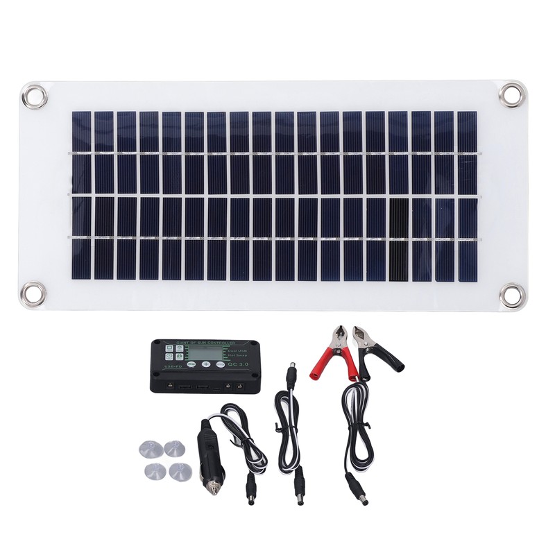 10W Solar Panel Kit Monocrystalline Silicon Solar Cell with 100A
