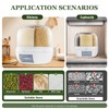 CUBELLIN 6 Grid Grain Dispenser 360° Rotating Grain Storage Container