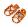 Offroad-Trittbretter Accossato orange in Ergal 7075 für Yamaha WR F