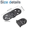 INCREWAY Furniture Hinge, 4 Pcs Zinc Alloy Thick Butler Tray
