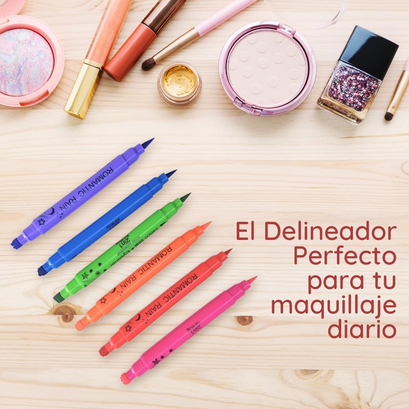 Remate - Set 24 Delineadores Doble Punta Sello Figuras Colores