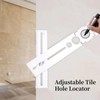 Tile Hole Locator, Adjustable Stainless Steel Floor Drilling Guide Finder