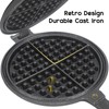 Cast Iron Waffle Maker for Stovetop or Camping Grill Two