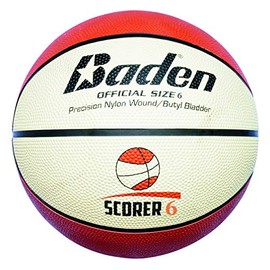 Baden Rubber Replica Match Basketball, Orange/Tan, Size 6