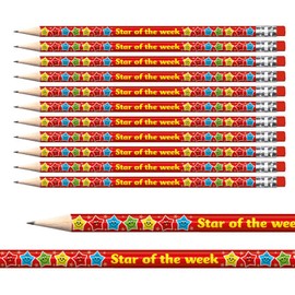 12 Star Of The Week Childrens Pupils School Teachers Reward Pencils Primary Teaching Services