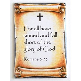 Romans 3:23 Bible Verse Fridge Magnet (2.5 x 3.5 inches)