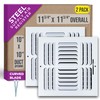 [2 Pack] Fits 10x10 Duct Opening 4 Way Fixed Curved
