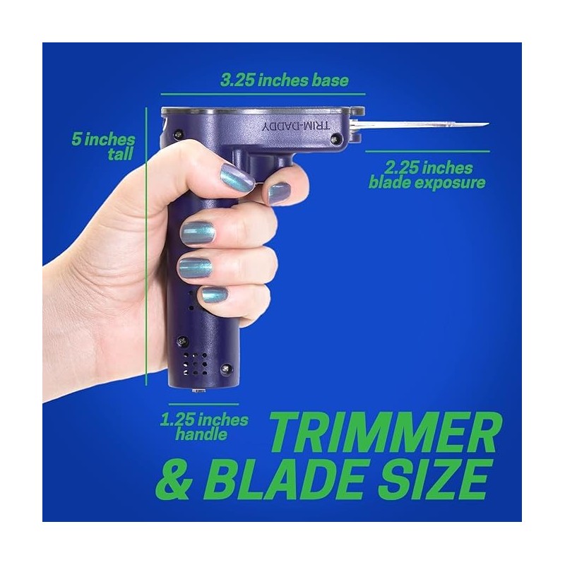 Trim-Daddy 3BASE Trimmer with Single Biggie Blade - Wet Trimmer