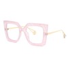 Zeelool Chic Oversized Thick Square Blue Light Blocking Glasses for