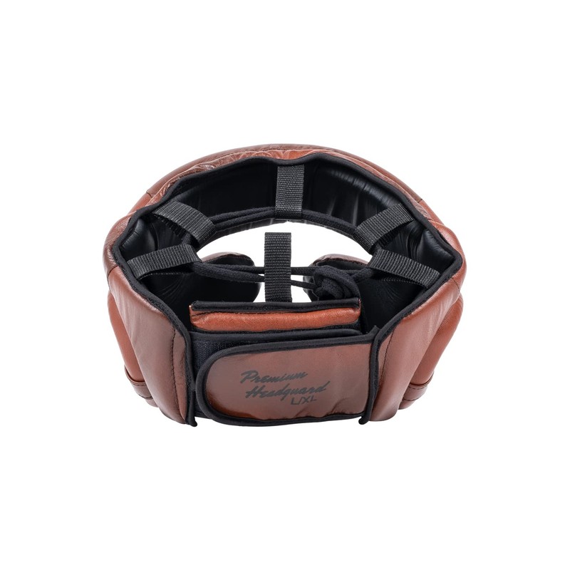 BENLEE Premium Leather Head Guard Brown/Black/Beige S/M