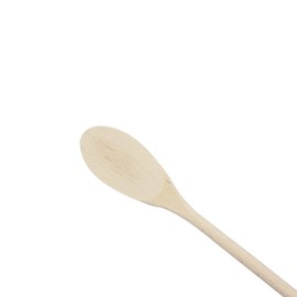 KO&CO Wooden Cooking Spoon Made of Untreated Beech Wood, 1 Cooking Spoon Set with 5 Oval Spoons of 30 cm, Wooden Cutlery Handmade Kitchen Utensil Wood, Practical Wooden Spoon, Wooden Cooking Spoon