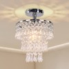 FRIXCHUR Modern Crystal Chandelier Ceiling Light Fitting Hallway Lights Ceiling