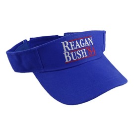 Funny chavo Mugs Visera solar ajustable unisex, Reagan Bush '84, Talla única