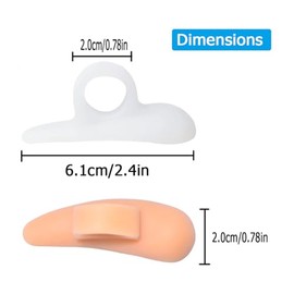 Skeerthy Skeerthy 20 Pieces Gel Hammer Toe Crest Cushions, Right/Left Hammertoe Gel Support Pads, Toe Separators for Overlapping Toes - Claw Toe Pads Reduces Toe & Foot Discomfort