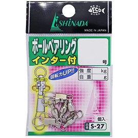 イシナダ釣工業(Ishinada) インター付ボールベアリング 小袋 ニッケル 3号 S-27